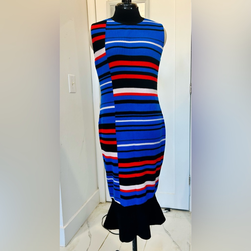 Parker Multicolor Striped Midi Dress
